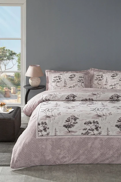 سرویس روتختی کینگ سایز Özdilek مدل Toile De Jouy پنبه‌ای