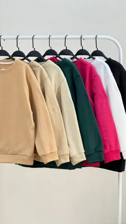 بلوز یقه گرد ساده