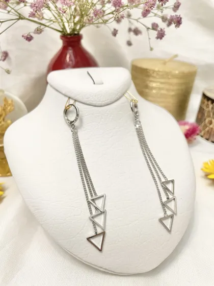 گوشواره آویزدار طرح مثلث