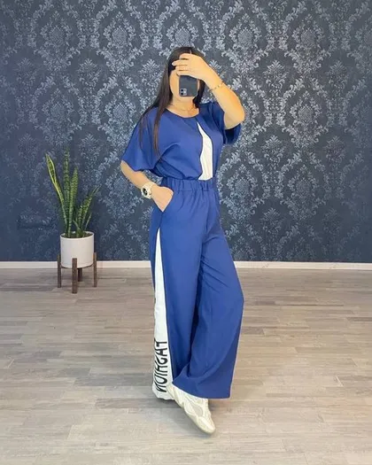 ست کراپ و شلوار کد : 7339