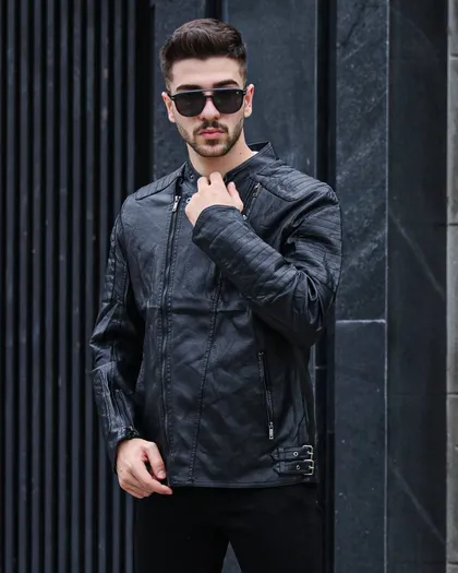 کاپشن چرم مردانه کد 1895