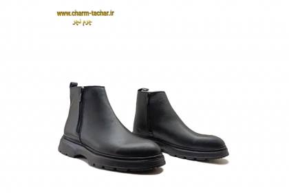 نیم بوت مردانه دوزیپ مدل لوفر چرم طبیعیsi169