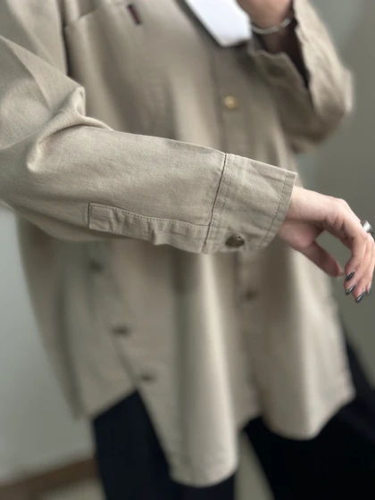 کت کتان بلند 45778