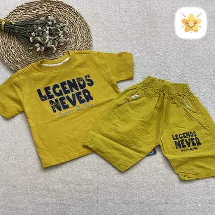 تیشرت شلوارک پسرانه کتان مدل LEGENDS مناسب 1 تا 8 سال