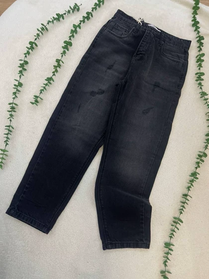 شلوار جین مام ذغالی