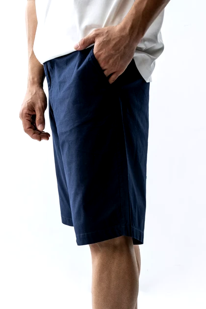 شلوارک کتان پشت جیب‌دار مردانه