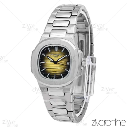 ساعت پتک فیلیپ ناتیلوس زنانه صفحه زرد مشکی 106533