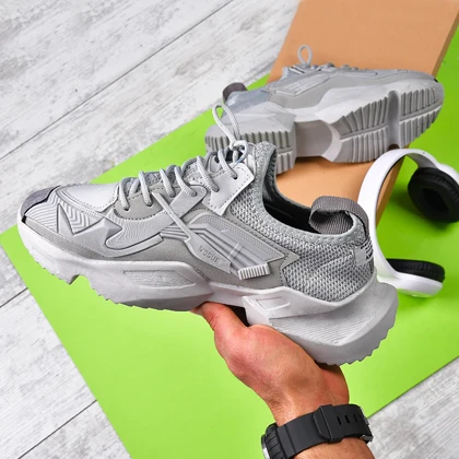 کفش ورزشی مردانه طوسی مدل ETEN ویژه