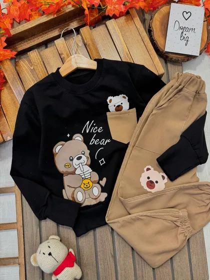 بلوز شلوار فینگردار NICE BEAR
