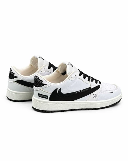 کفش کتانی مردانه مدل نایکی ترویس سوپریم سفید مشکی Nike travis supreme