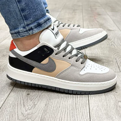 کفش کتانی اسپرت مردانه رنگ طوسی و مشکی مدل نایک ایر NIKE