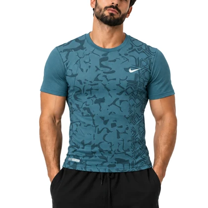 تیشرت ورزشی مردانه نایک مدل Dri Fit-7042 کله غازی
