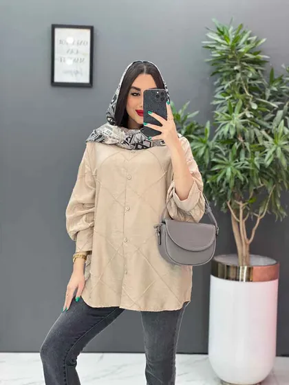 مانتو شومیزی لوزی دوزی