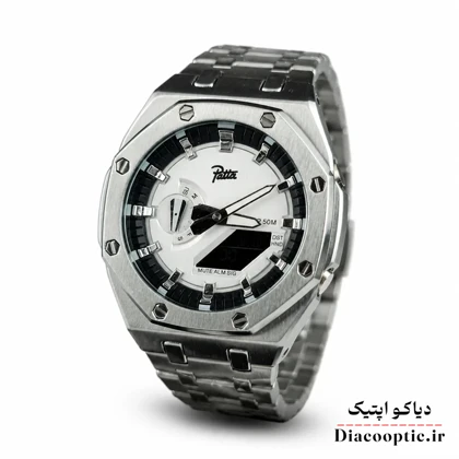 ساعت مچی مردانه برند Pate دو زمانه جهان نما مدل DO1104