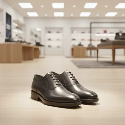 کفش رسمی بندی مردانه مدل Afraz-مشکی