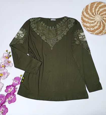 شومیز گیپوردار مدل دلسا کد 50274