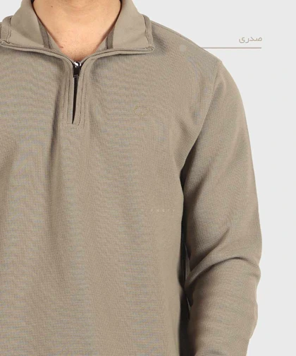 بافت مردانه نیم زیپ و ساده 8016