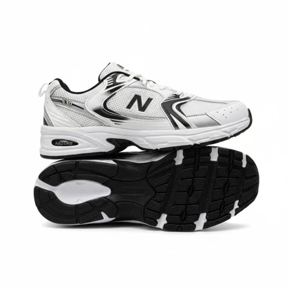 کفش کتانی نیوبالانس 530 سفید مشکی بزرگ پا کد 294963