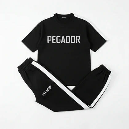 ست تیشرت و شلوار مردانه بنگال کش مدل Pegador-مشکی