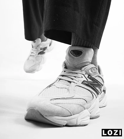 کفش کتانی مردانه طوسی روشن NEW BALANCE 9060
