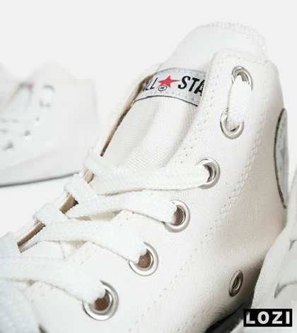 کفش کتانی ساق‌دار مردانه و زنانه سفید کرم All STAR