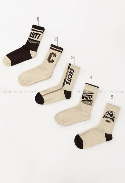 جوراب انگلیسی ساق‌دار پنبه کد1004993