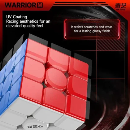 مکعب روبیک 3×3 کای وای QiYi مدل Warrior M UV مغناطیسی