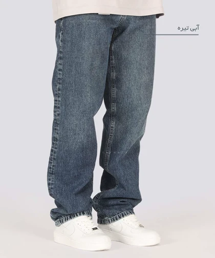 شلوار جین بگ مردانه ساده 3889