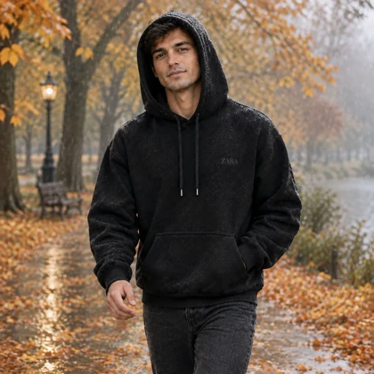 هودی کلاهدار و جیب‌دار مردانه زنانه مدل ZARAKA