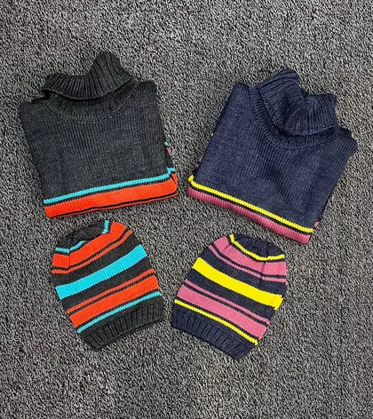 تونیک بافت با کلاه تیارا کد 7366