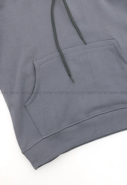 هودی باکسی ساده رنگی کد1005150