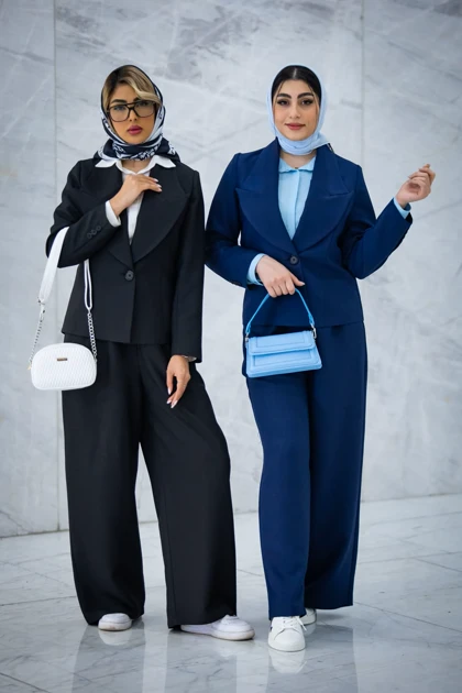 کت و شلوار یقه انگلیسی تک دکمه