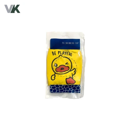 کلاه شنا بچه گانه pu طرح دار