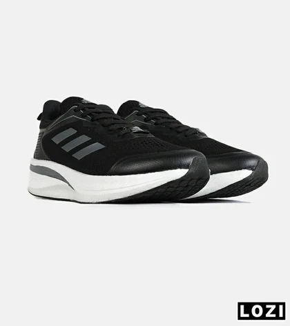 کفش کتانی مردانه و زنانه مشکی طوسی Adidas Quester Tnd مدل 7812