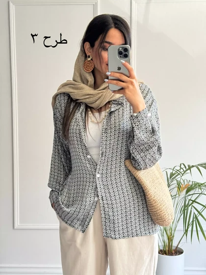 شومیز مانتویی سیلک