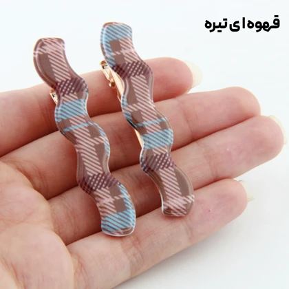 گیره مو دخترانه مدل چهارخونه