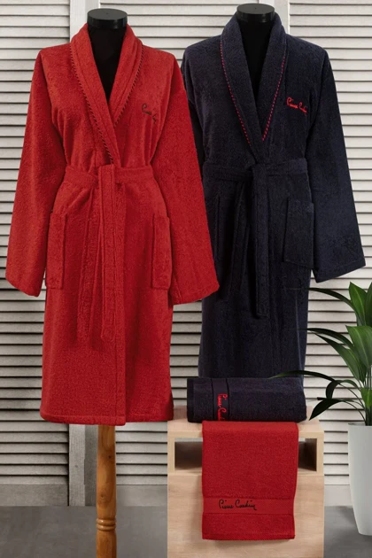 سرویس حوله تن‌پوش خانوادگی Pierre Cardin مدل Ribbon