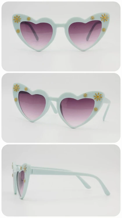 عینک آفتابی بچگانه اسپرت قلبی با شیشه‌های ضد اشعه UV