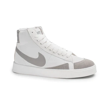 نیم بوت اسپرت مردانه مدل نایک بلیزر Nike Blazer رنگ سفید طوسی کد 6952