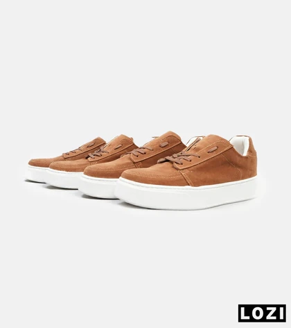 کفش کتانی کژوال مردانه قهوه ای ZARA