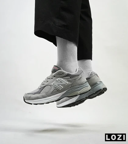 کفش کتانی سبز طوسی NEW BALANCE 990