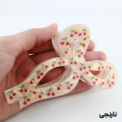 کلیپس دخترانه مدل پاپیونی طرح گیلاس