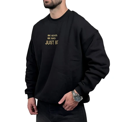 دورس مردانه مشکی سه نخ طرح JUST BE