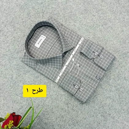 پیراهن طرحدار مردانه قواره ازاد ( قواره کلاسیک ) _ استین بلند