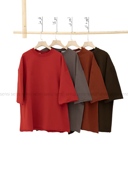 تیشرت لانگ ماکان کثیف دوزی کد1005290