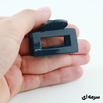 کلیپس دخترانه مدل مربعی کوچک دو رنگ
