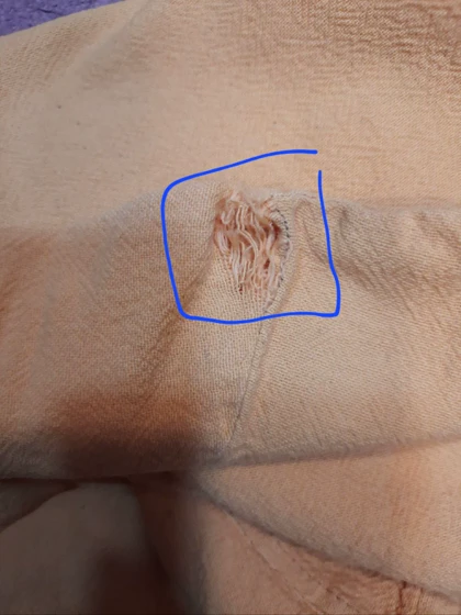 مانتو شالی ( دارای ایراد جزئی )