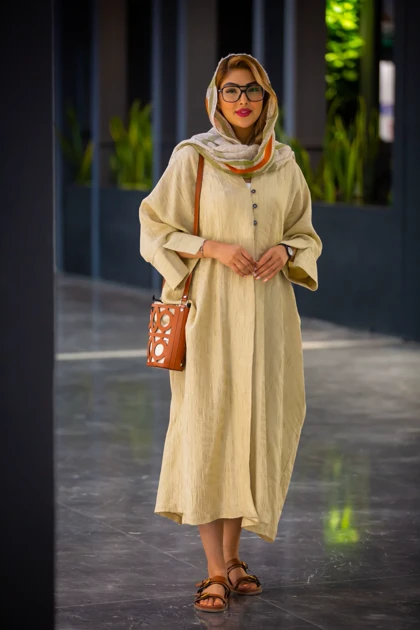 مانتو عبایی ژاکارد