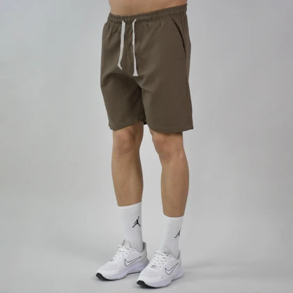 ست رکابی و شلوارک اسپرت بیسیک مدل GF-8301 قهوه ای