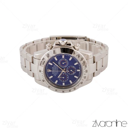 ساعت رولکس دیتونا مردانه سه موتوره سیلور صفحه سرمه ای 105011